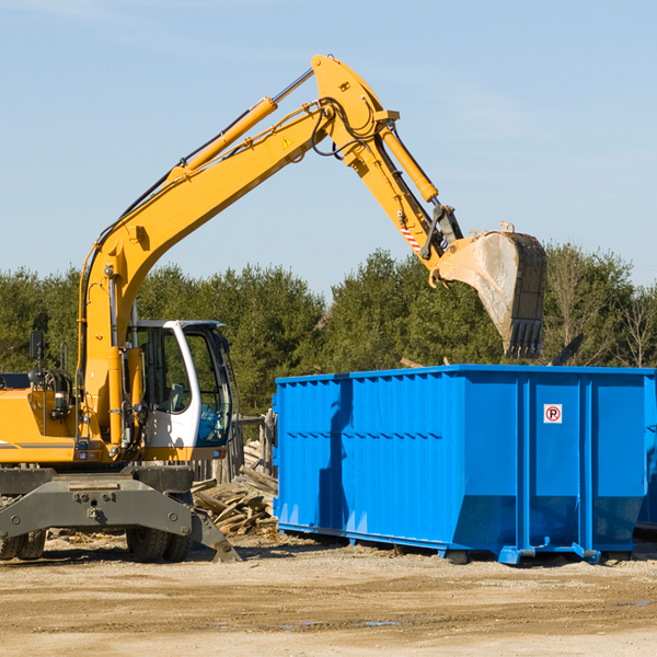 can i request a rental extension for a residential dumpster in Mustang